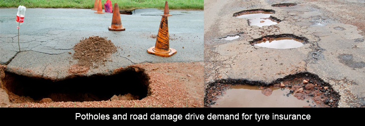 Potholes and road damage drive demand for tyre insurance in South