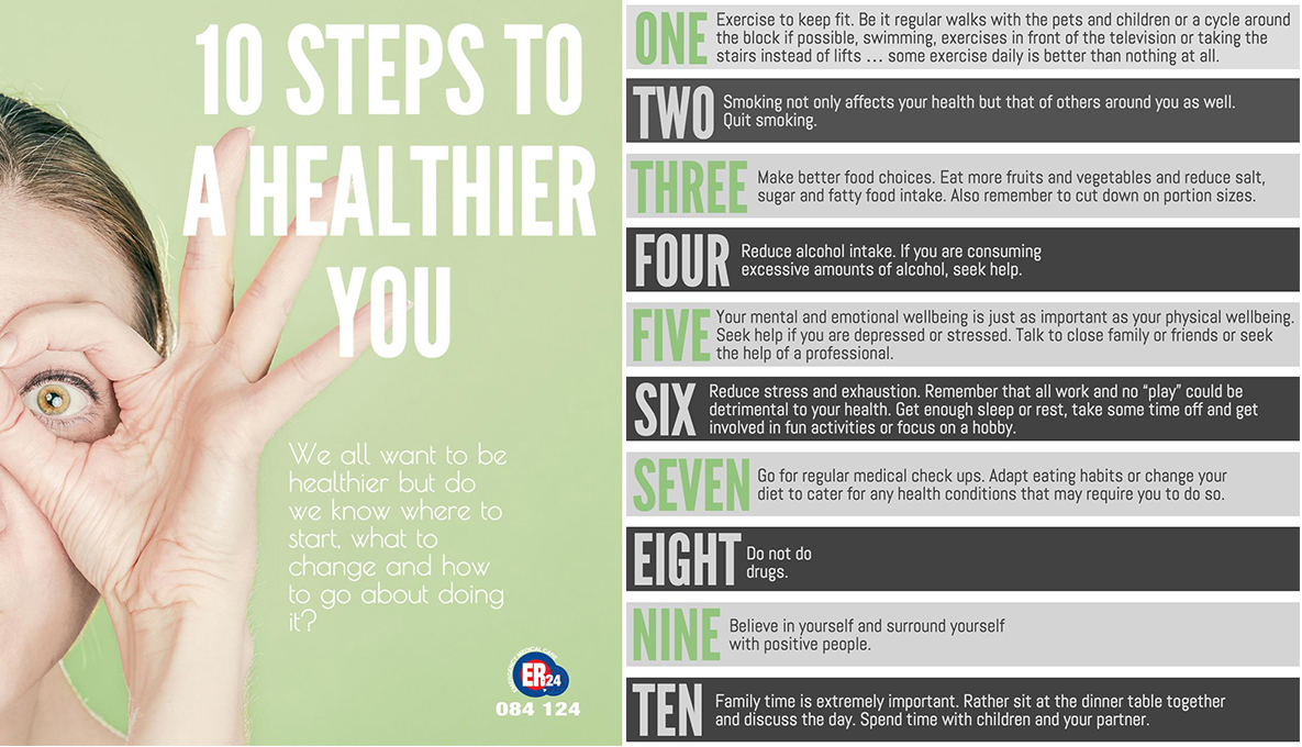 Ten steps to a healthier you
