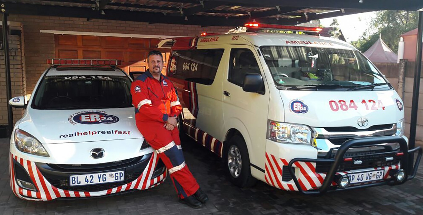 Meet Lourens Smit, an Advanced Life Support paramedic, who is part of the ER24 Rustenburg team. 