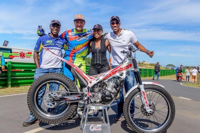 Alfred ‘King Donut’ Matamela, Brian Capper, Seipei ‘Biker Queen’ Mashugane and Gugu Zulu at Light the Fire 2016.