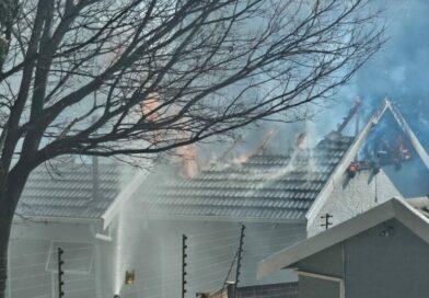 House fire along Harley Road in Blackheath, Randburg
