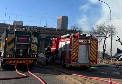 Fire at a small retail store in the Johannesburg CBD