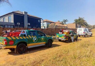 A fire was contained before it could spread in Kempton Park
